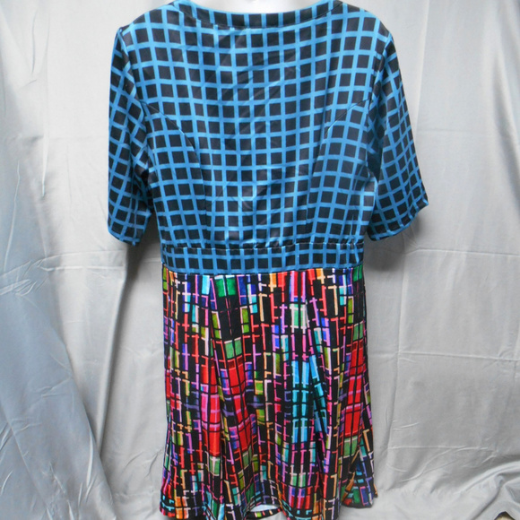 NWOT Jete multi color mixed print dress XL - Picture 3 of 4